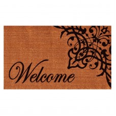 Home &amp; More Scroll Welcome Outdoor Doormat   557226716